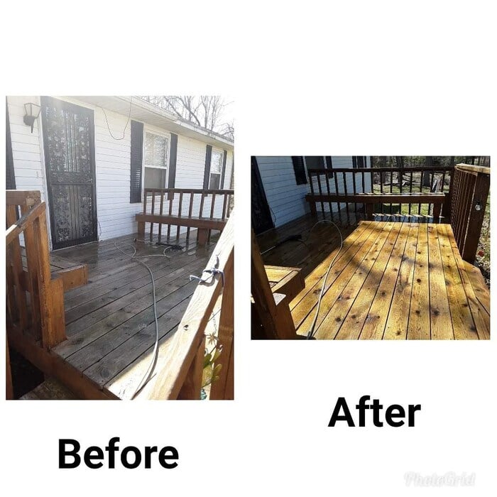 Before and After Wood Refinishing
