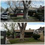 front yard sod install