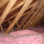 Typical fiberglass insulation