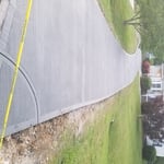 Finished concrete drive way