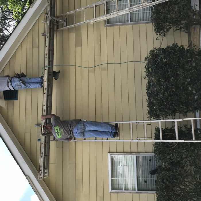 New primed siding