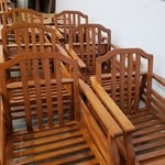 A few patio chairs