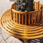 Circular park bench