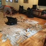 Caribbean rosewood floor