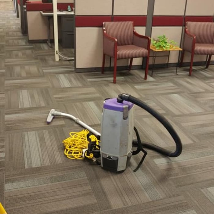Vacuuming , dusting and dumping trash