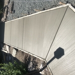 new side walk off the driveway