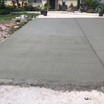 removed the old driveway and created a new one
