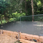 back yard concrete