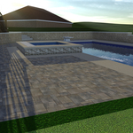 18 x 40 Custom Inground Vinyl Liner Pool with Rais