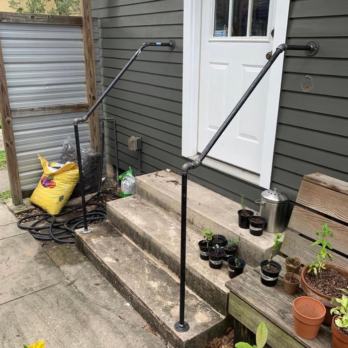 Black Iron Handrail