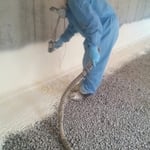 Bringing the foam up the wall