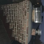 after chimneys regrouted and roof Cleaned