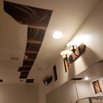 Several ceiling and walls drywall repairs