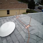 Copper lightning rod system