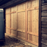 Cladded wood door