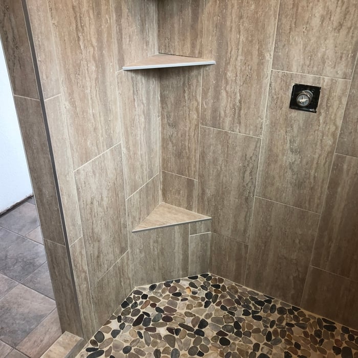 Custom tile showers