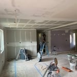 Kitchen with texture removal on existing