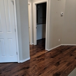 Walnut floor back entry