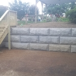 New Retaining Wall.