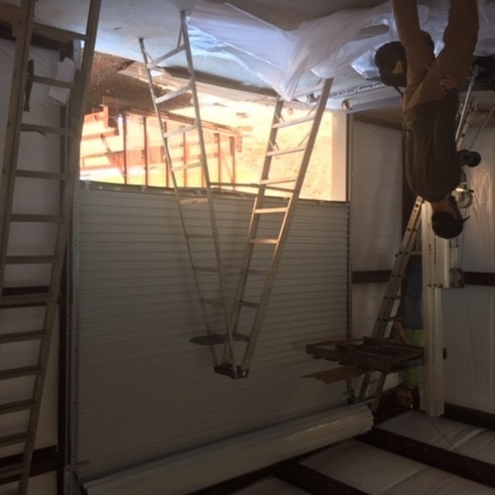 Commercial rolling steel doors