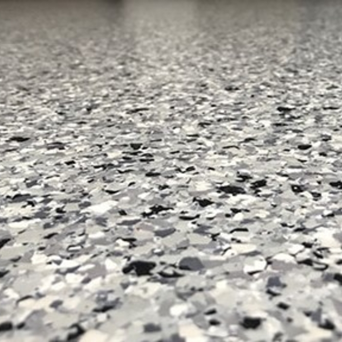 Chip epoxy floor