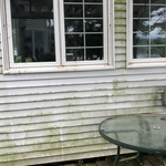 Grey siding before