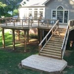 large tapered stairs
