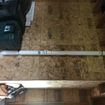 Pipe routed through garage