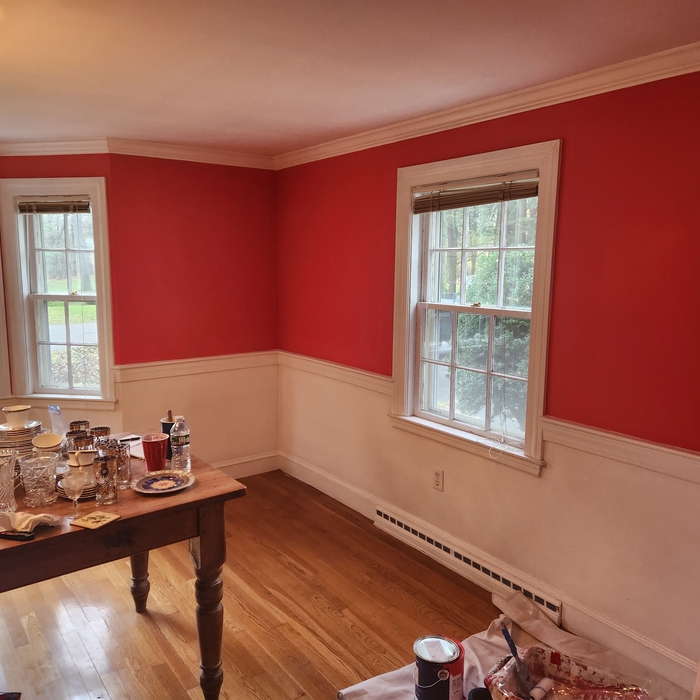 Bathroom and dining room