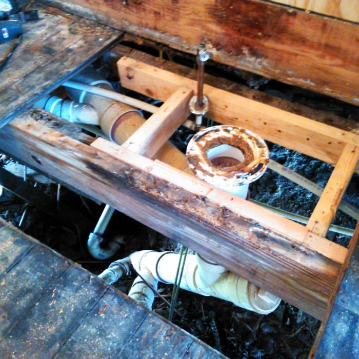 Before picture of repair