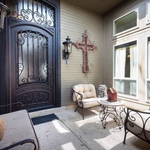 Front patio & Iron door