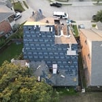 Old Roof Removed - New Roof Going On