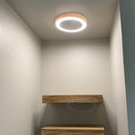 Exhaust fan, shelves
