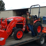 Picking up our tractor