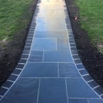 WALKWAY WITH BLUE SLATE STONE