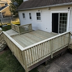 Pressure treated deck
