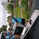 Unloading a truck