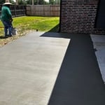 Concrete patio