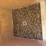 Shower pan tiled