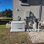 Generator installation and hose bib relocation