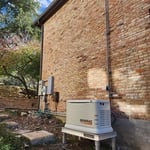 Generator with in ground stand