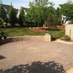Belguard patio with sod