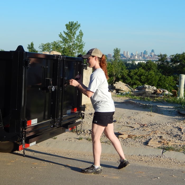 Professional employees and large containers