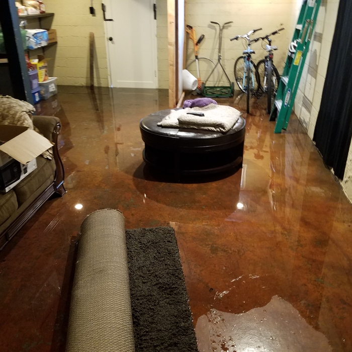 Basement Hot Water Tank broke