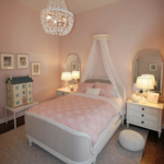 Girls Pink & Gray Room