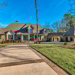 Exterior stone, brick and driveway