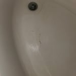 cracked bathtub