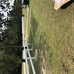 Complete 2 Rail White Vinyl Fence