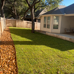 Grass and rock edging