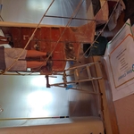 Removal of spiral staircase